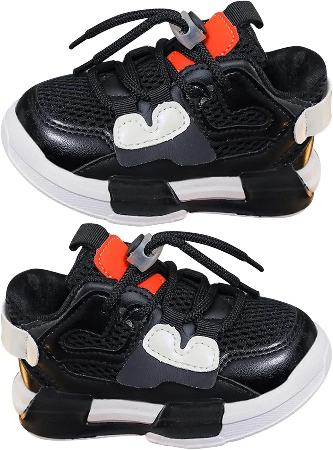 1 to 11 Years Toddler Kids Sports Shoes Lace-up Breathable Outdoor School Trainers Basketball Shoes for Boys Girls
