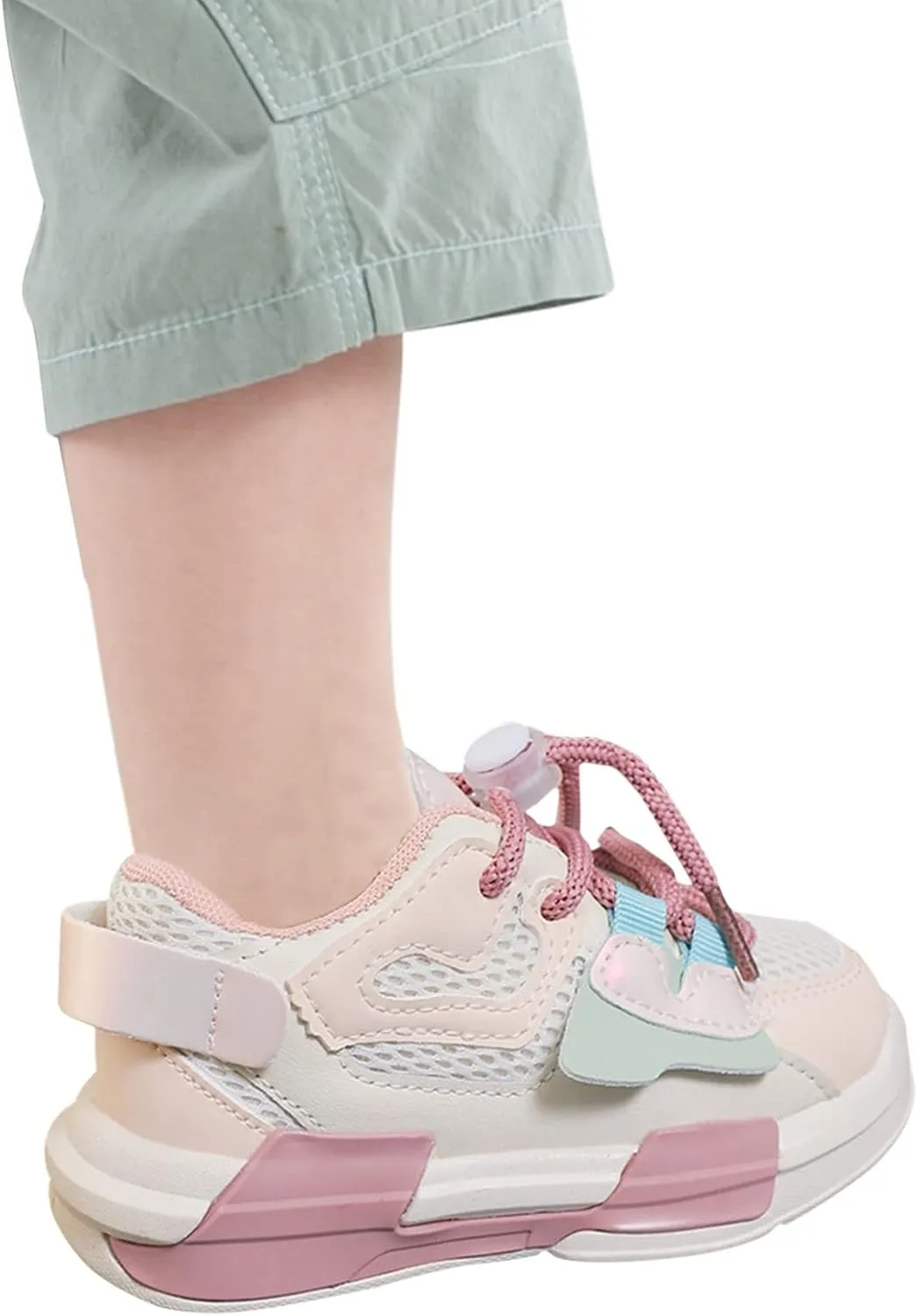 1 to 11 Years Toddler Kids Sports Shoes Lace-up Breathable Outdoor School Trainers Basketball Shoes for Boys Girls