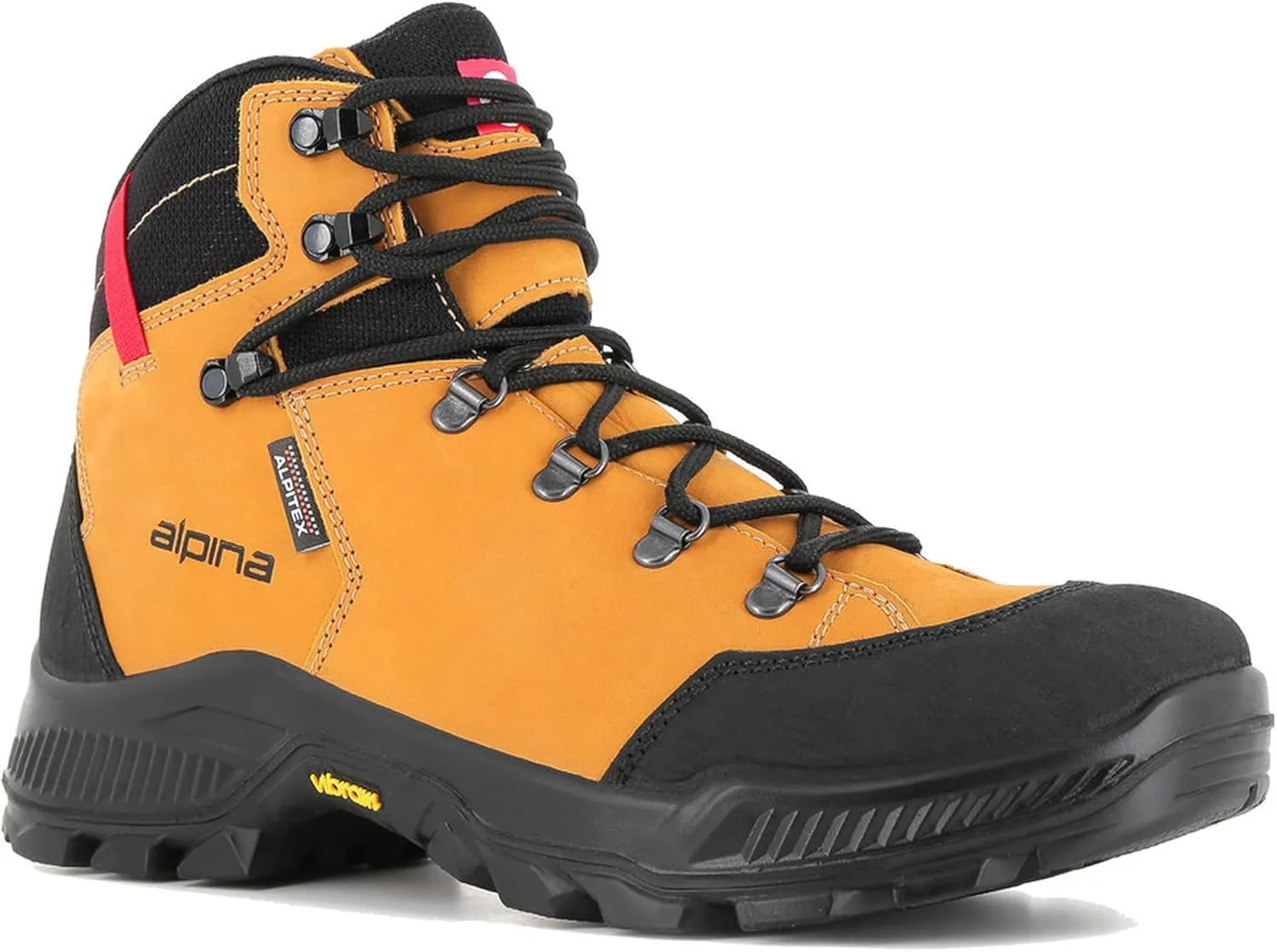 Alpina Stador Premium Hiking Boots | Ankle High | Waterproof | Breathable Membrane | Vibram Sole | Slip Resistant | Made in Europe