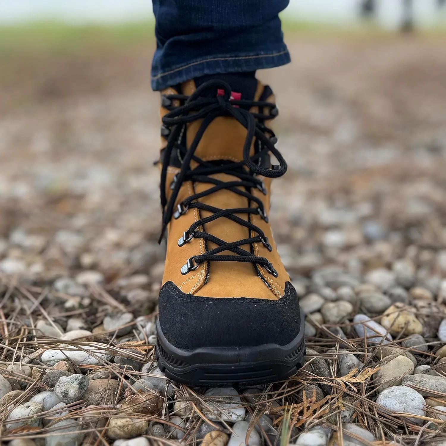 Alpina Stador Premium Hiking Boots | Ankle High | Waterproof | Breathable Membrane | Vibram Sole | Slip Resistant | Made in Europe