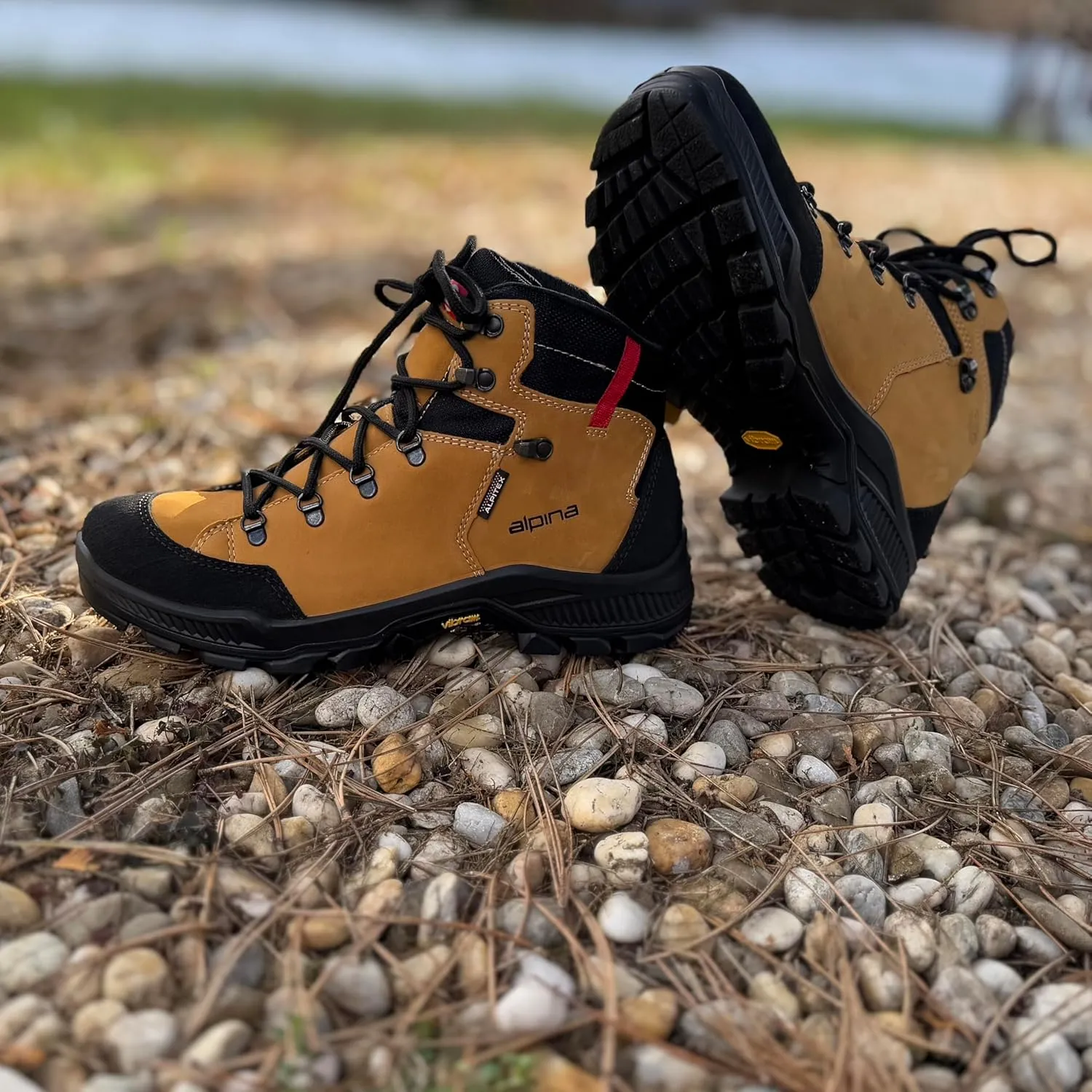 Alpina Stador Premium Hiking Boots | Ankle High | Waterproof | Breathable Membrane | Vibram Sole | Slip Resistant | Made in Europe