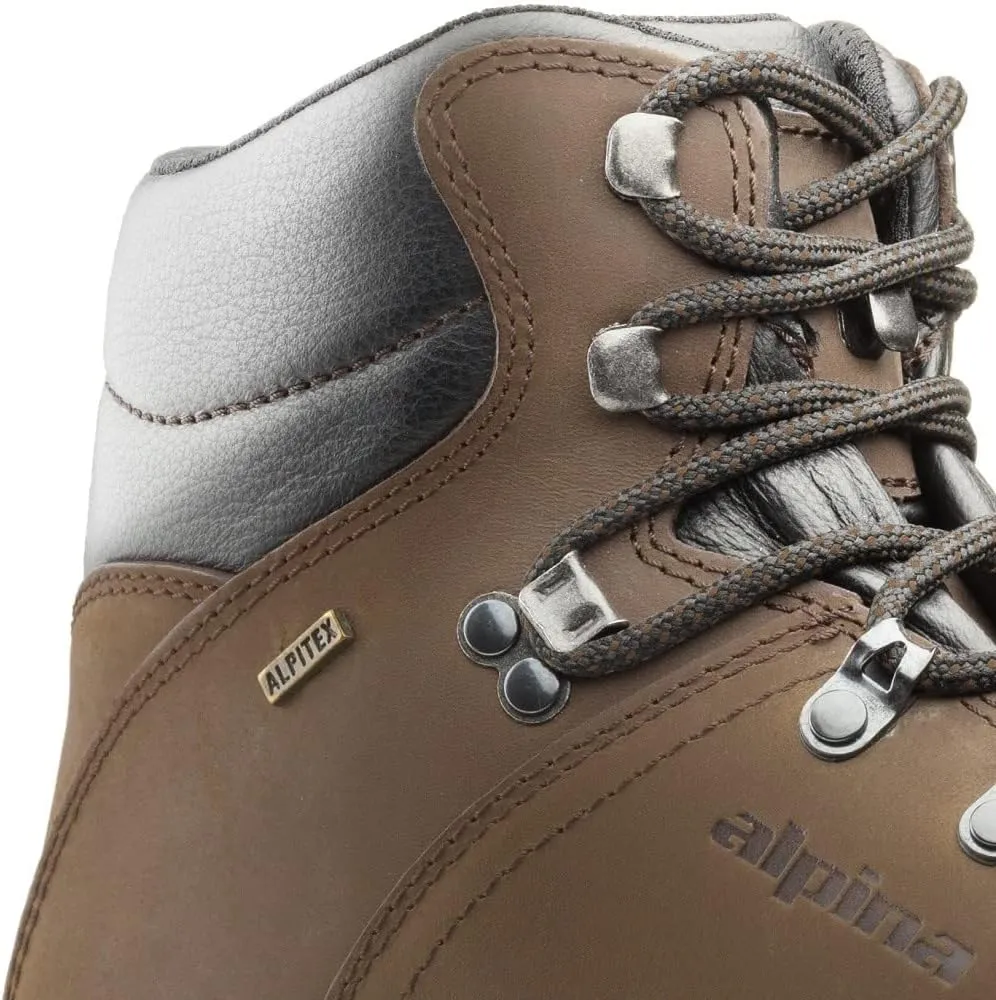 Alpina TUNDRA Men's Boots | Waterproof Leather Ankle High Shoes | Premium Leather | Lightweight | Breathable Membrane | Slip Resistant | Hand Made in Europe