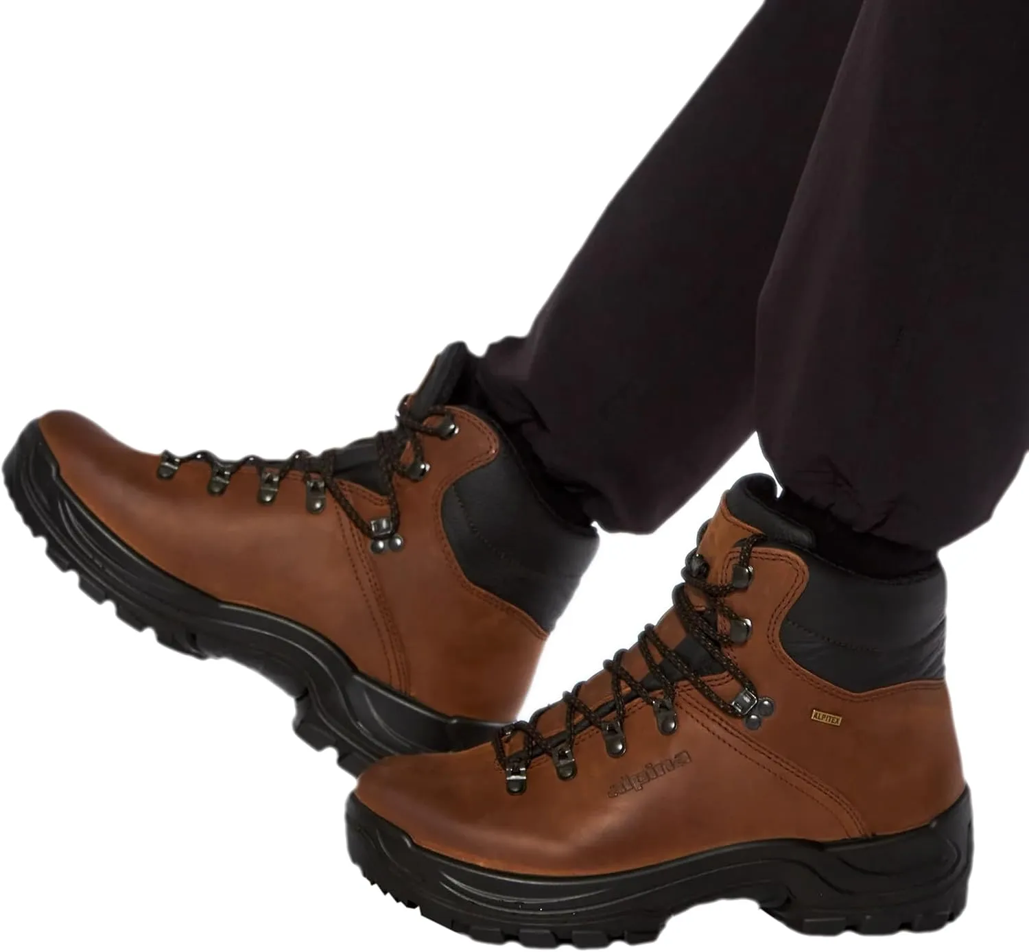 Alpina TUNDRA Men's Boots | Waterproof Leather Ankle High Shoes | Premium Leather | Lightweight | Breathable Membrane | Slip Resistant | Hand Made in Europe
