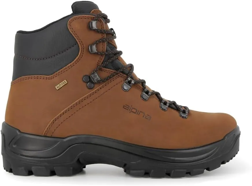 Alpina TUNDRA Men's Boots | Waterproof Leather Ankle High Shoes | Premium Leather | Lightweight | Breathable Membrane | Slip Resistant | Hand Made in Europe