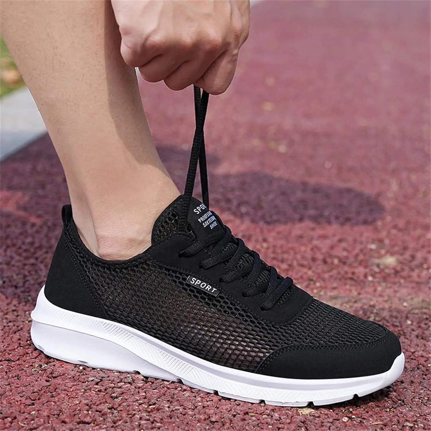 Arch Support Fitness Sneaker for Men Comfortable Breathable Lightweight Tennis Shoe Wide Walking Shoes for Men