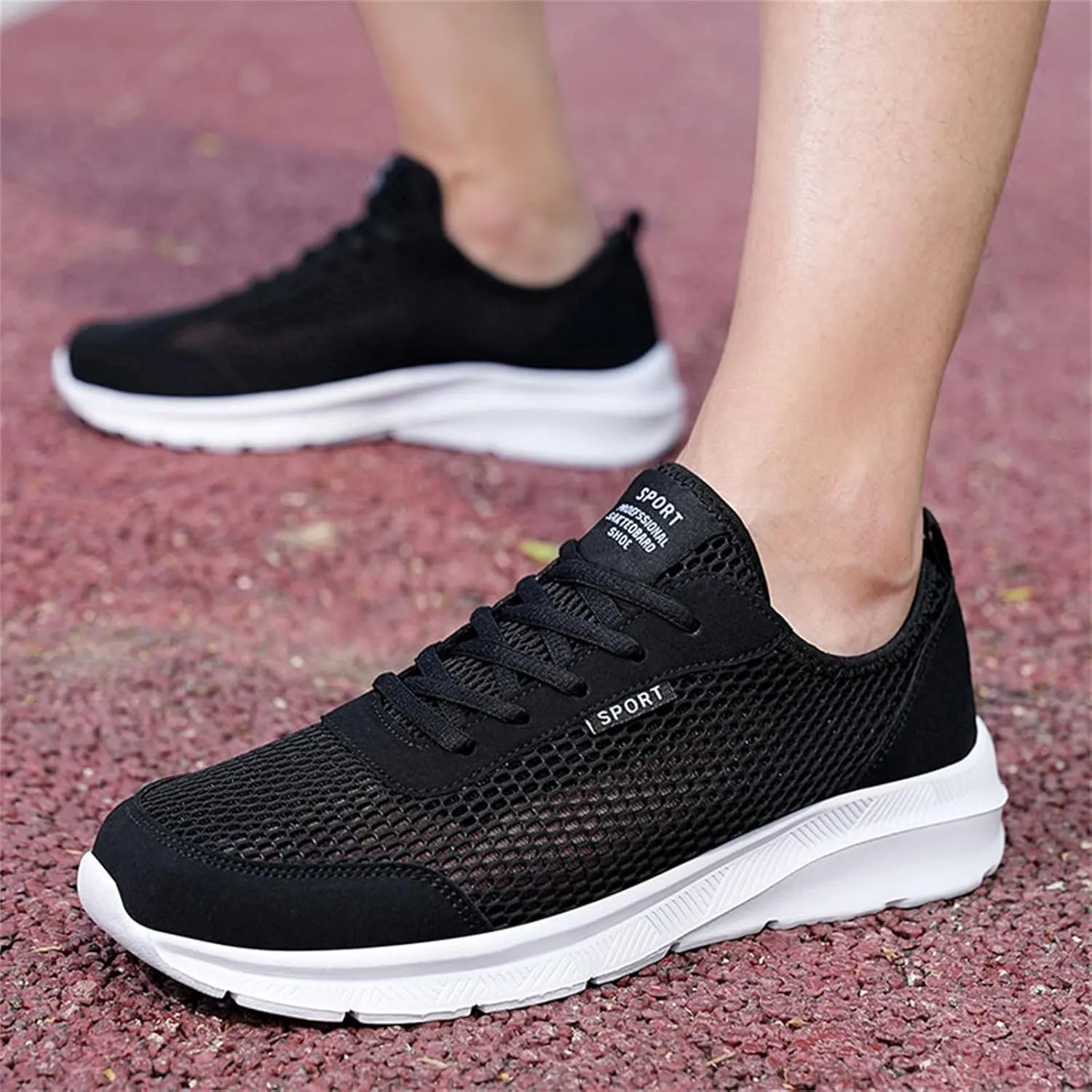 Arch Support Fitness Sneaker for Men Comfortable Breathable Lightweight Tennis Shoe Wide Walking Shoes for Men