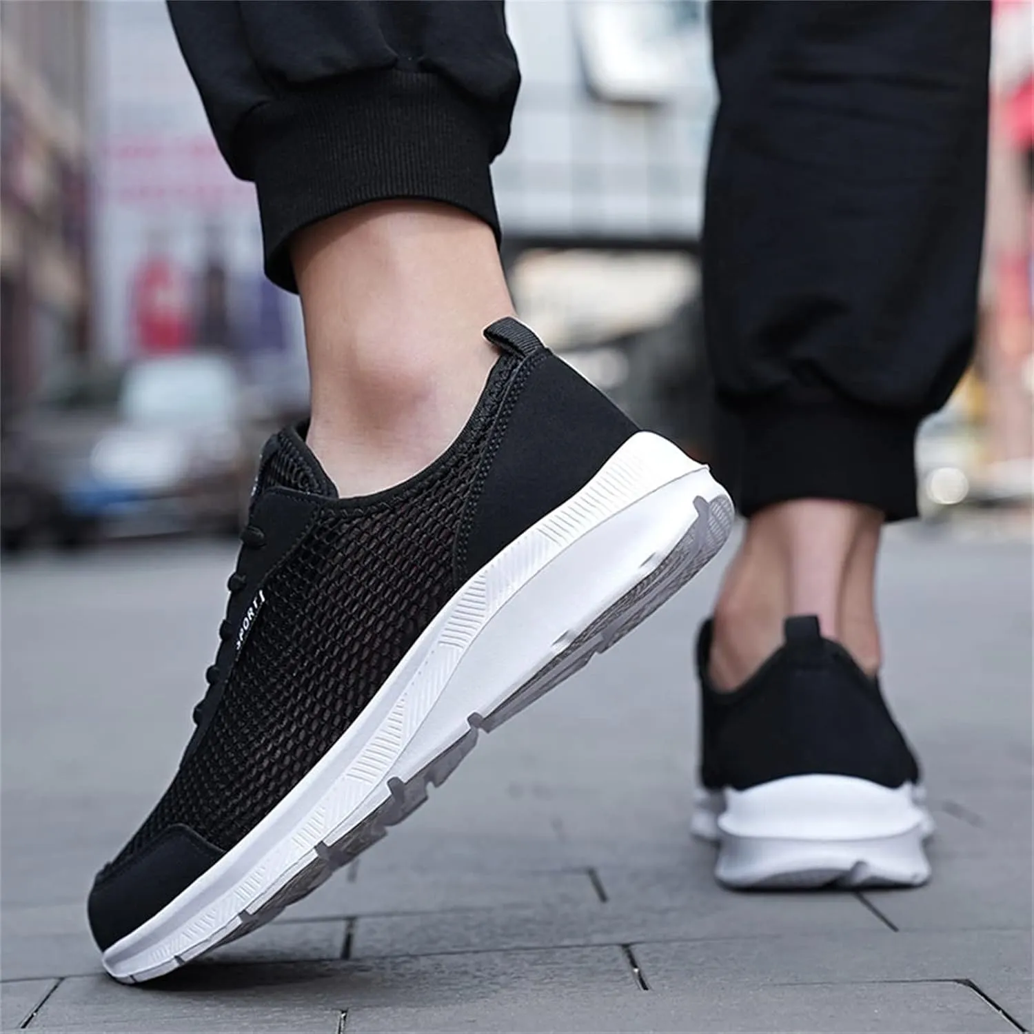 Arch Support Fitness Sneaker for Men Comfortable Breathable Lightweight Tennis Shoe Wide Walking Shoes for Men