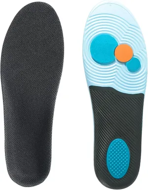 Arch Support Insole Shock Absorb Insoles Plantar Fasciitis Relief Insoles Men for Flat Feet High Arch and Foot Pain High Arch Orthotic Inserts for Shoes (Black, S(Men 6-7/Women 7-8))