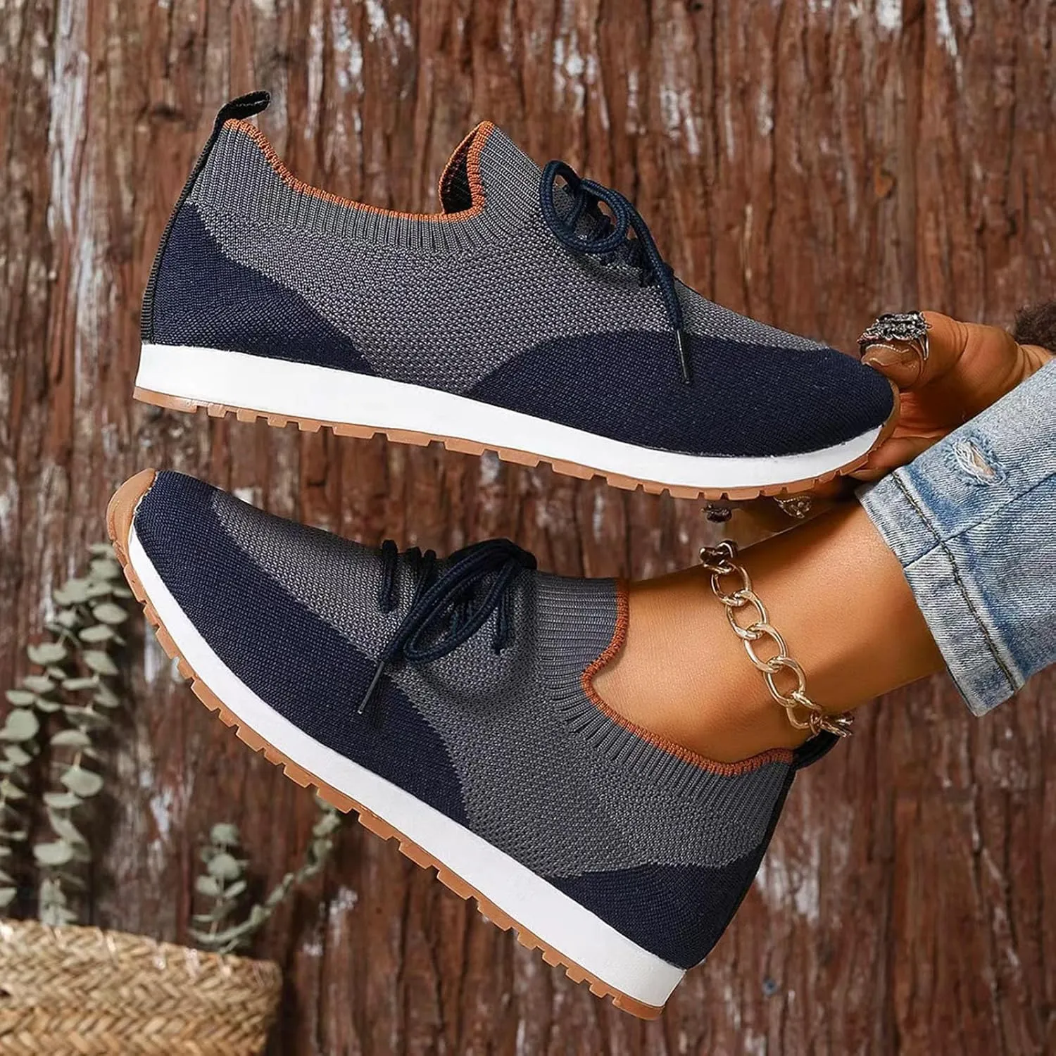 Athletic Shoes for Women Women's Barefoot Shoes Mesh Lightweight Sneaker for Work Nursing Shoes for Women