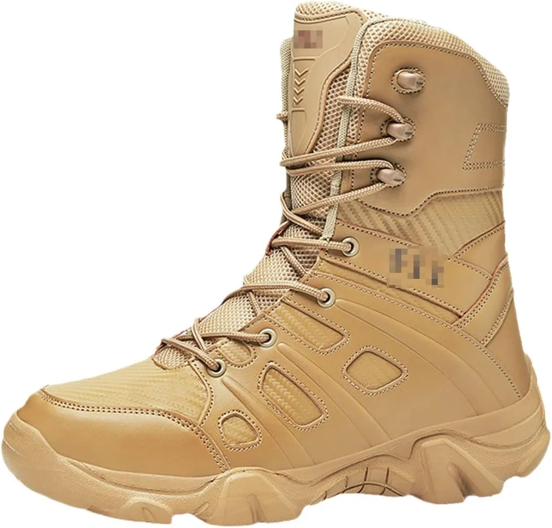 Autumn and Winter Military Boots Outdoor Men's Hiking Boots Desert Tactical Combat Ankle Boots Work Boots