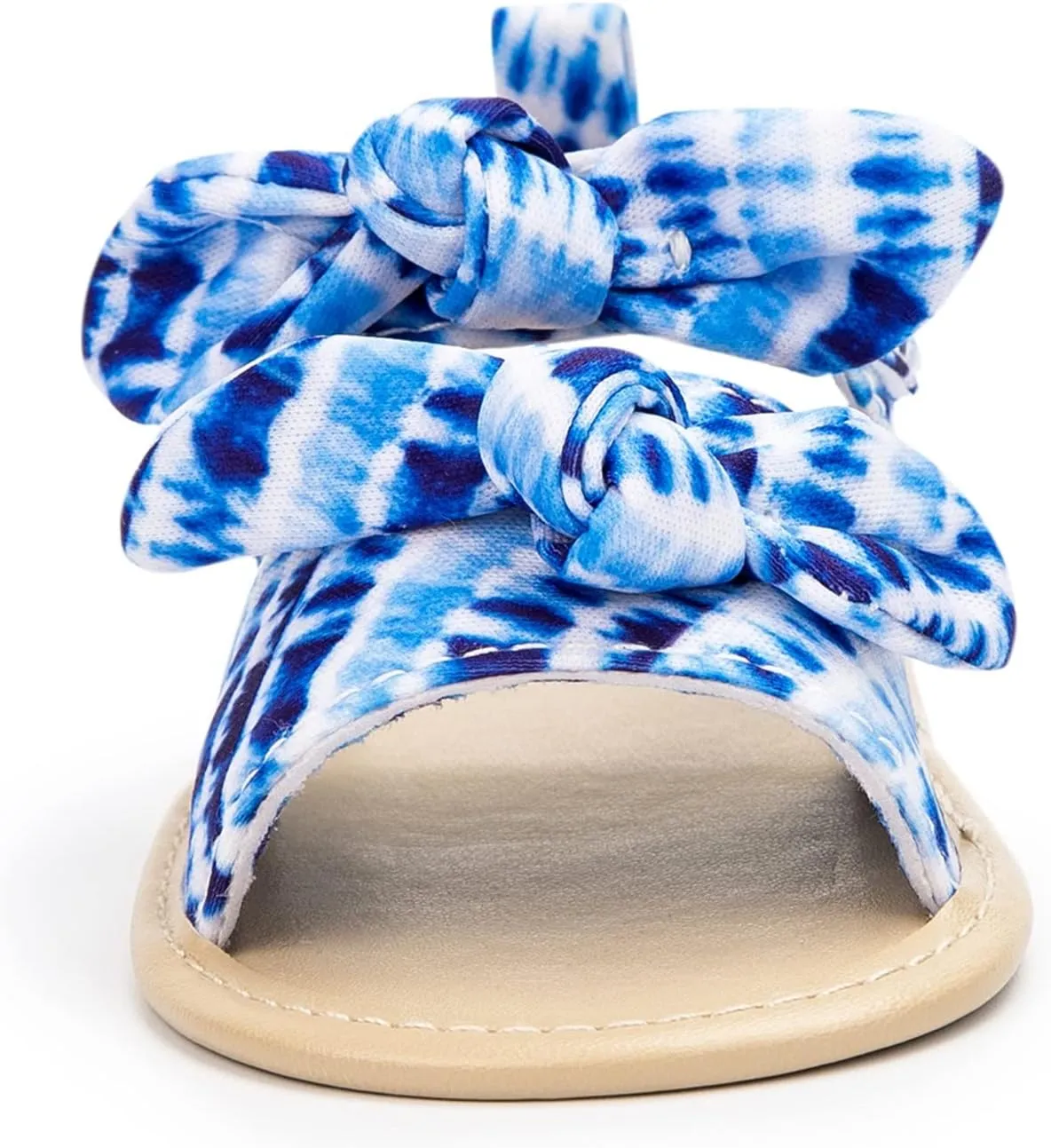 Baby Slippers Shoes Infant Girls Open Toe Bowknot Tie Dye Shoes First Walkers Shoes Summer Toddler Water Shoes Toddler 6