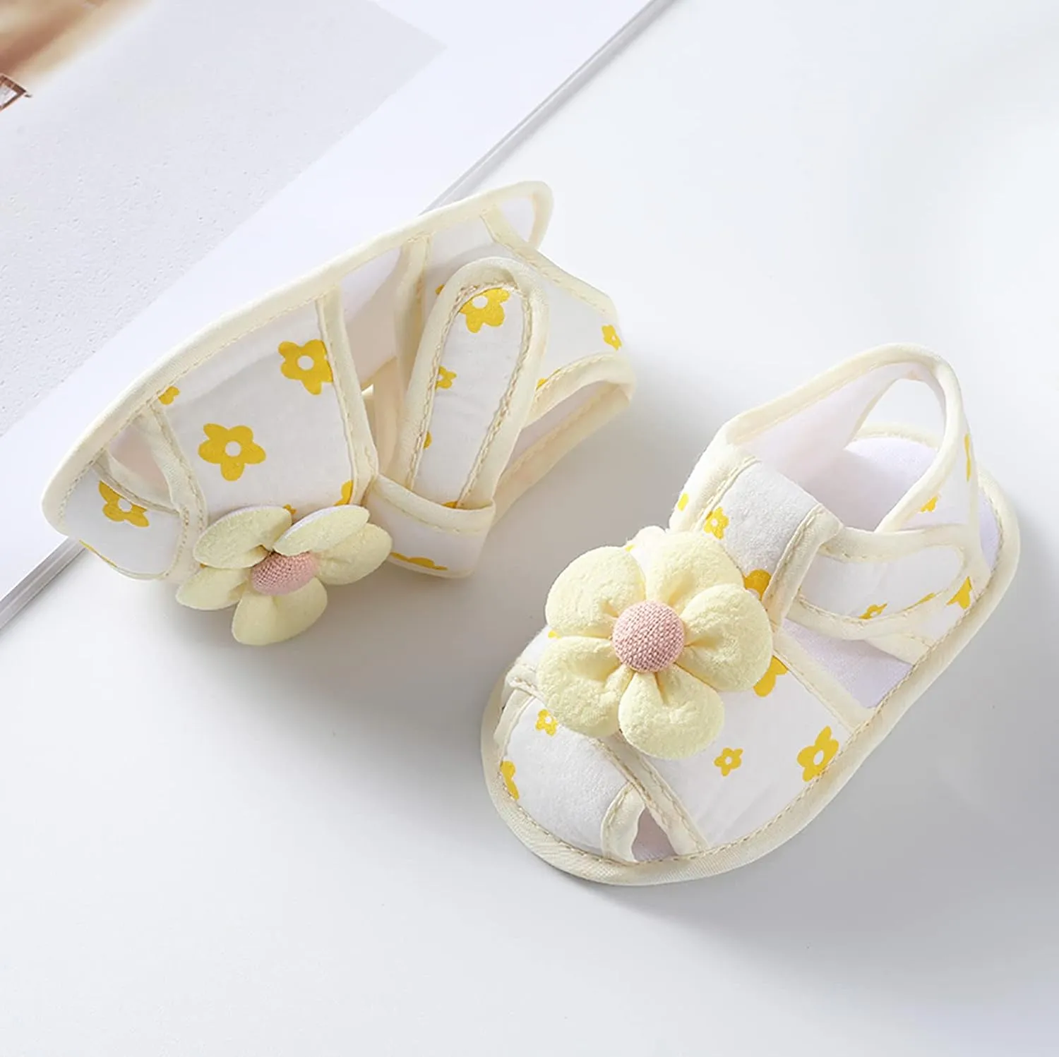 Baby Walking Shoes Boy 6-12 Months Infant Girls Open Toe Bowknot Tie Dye Shoes First Walkers Shoes Quilted Bodysuit