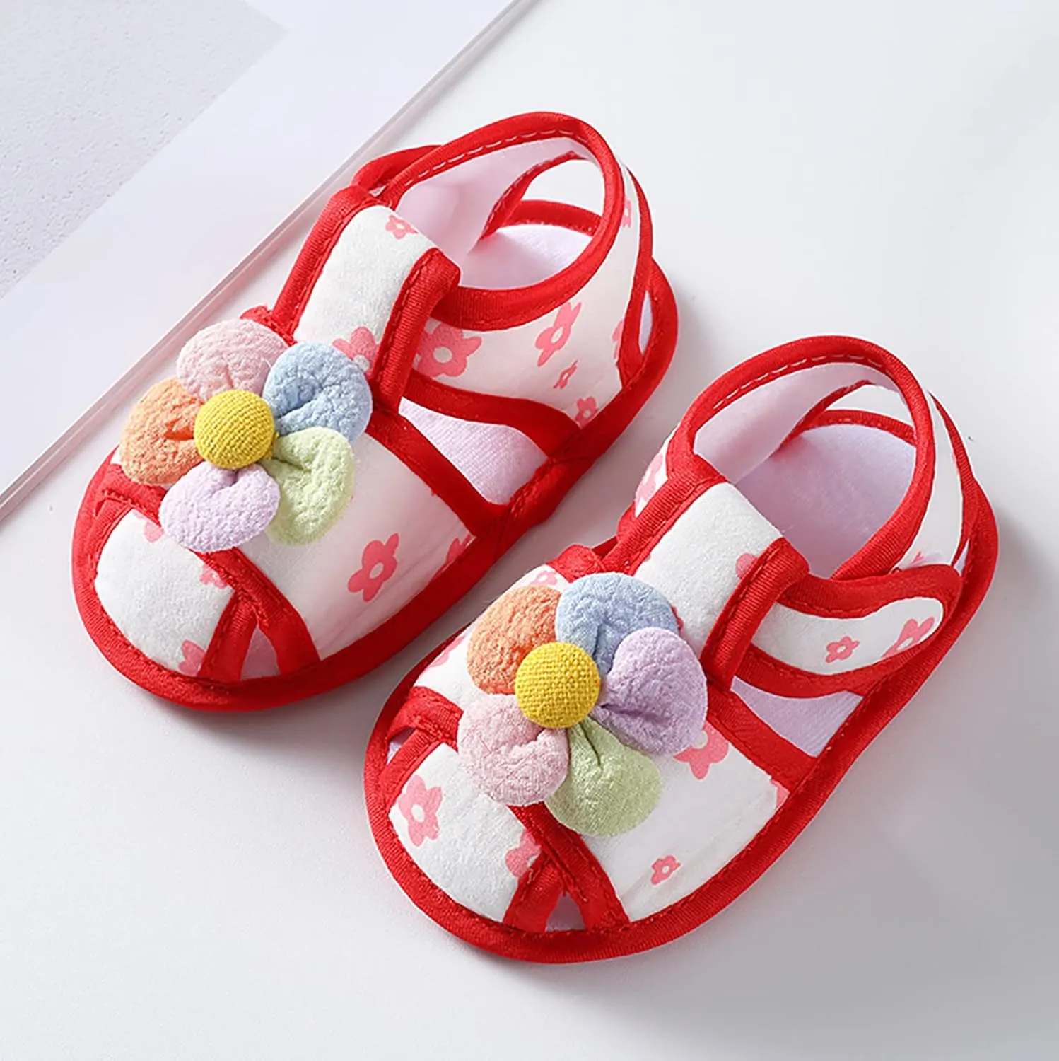 Baby Walking Shoes Boy 6-12 Months Infant Girls Open Toe Bowknot Tie Dye Shoes First Walkers Shoes Quilted Bodysuit