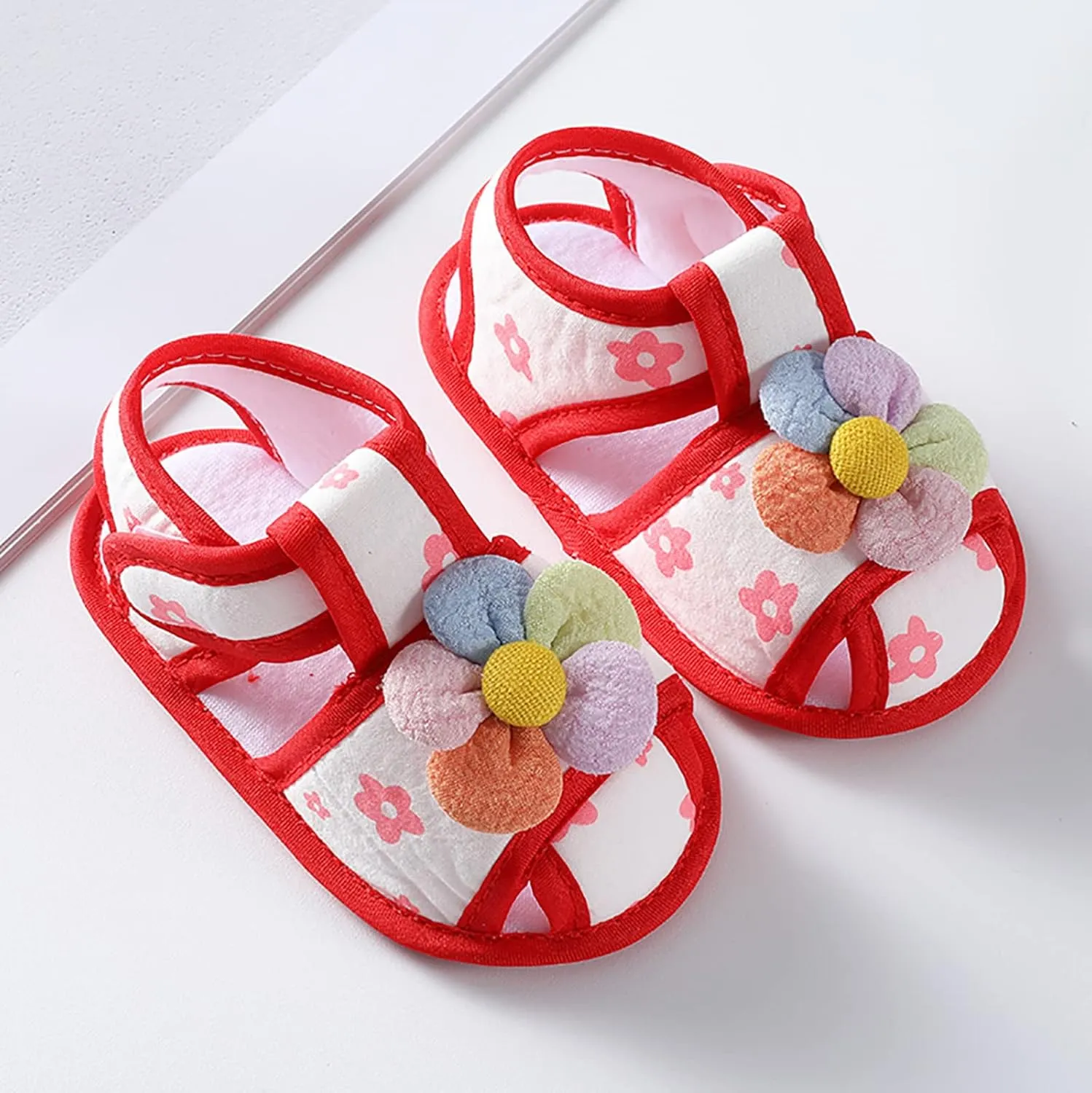 Baby Walking Shoes Boy 6-12 Months Infant Girls Open Toe Bowknot Tie Dye Shoes First Walkers Shoes Quilted Bodysuit