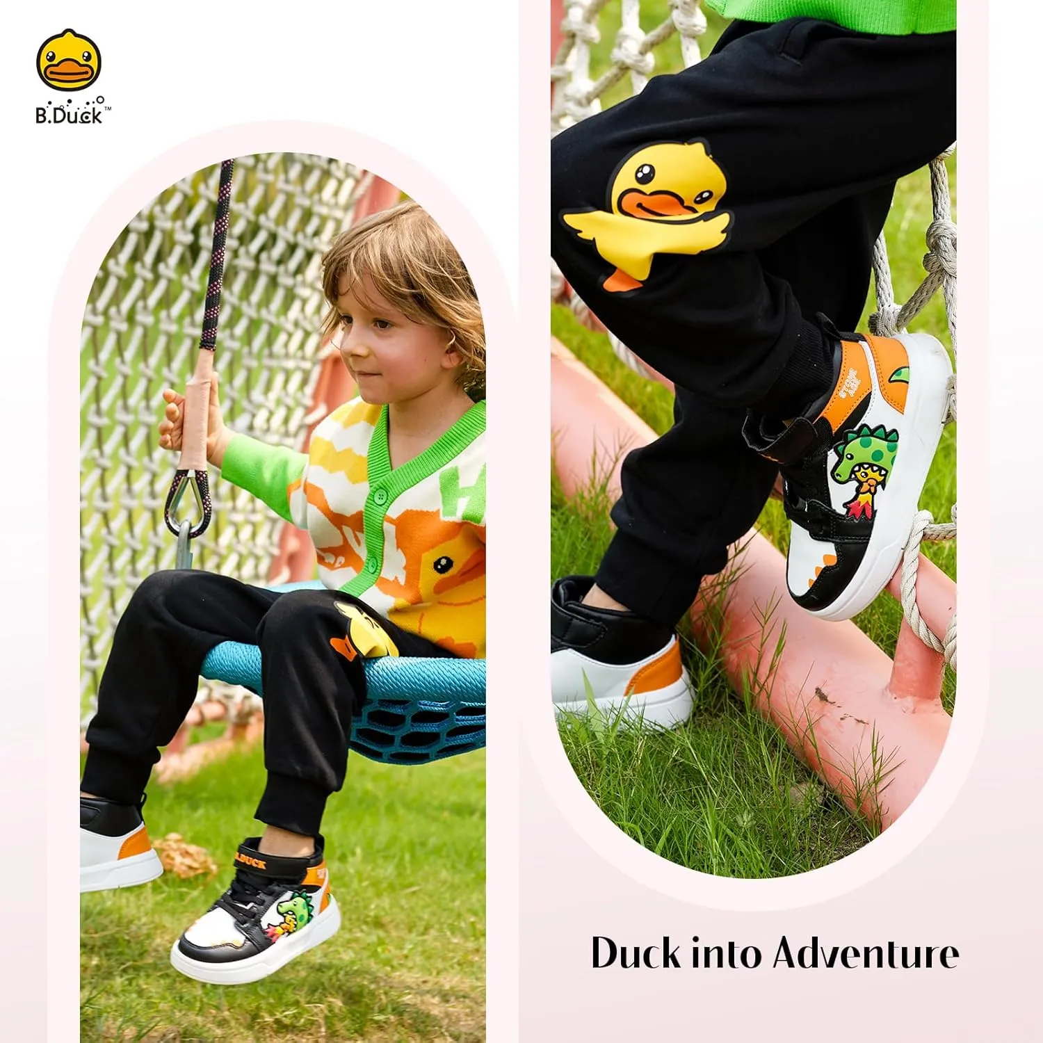B.Duck Toddler Shoes for Girl and Boy [Comfortable & Fashionable] Kids Shoe Toddler Tennis Shoes Toddler Sneakers for Toddler/Little Kid Toddler Shoes Size 6-Big Kid 1