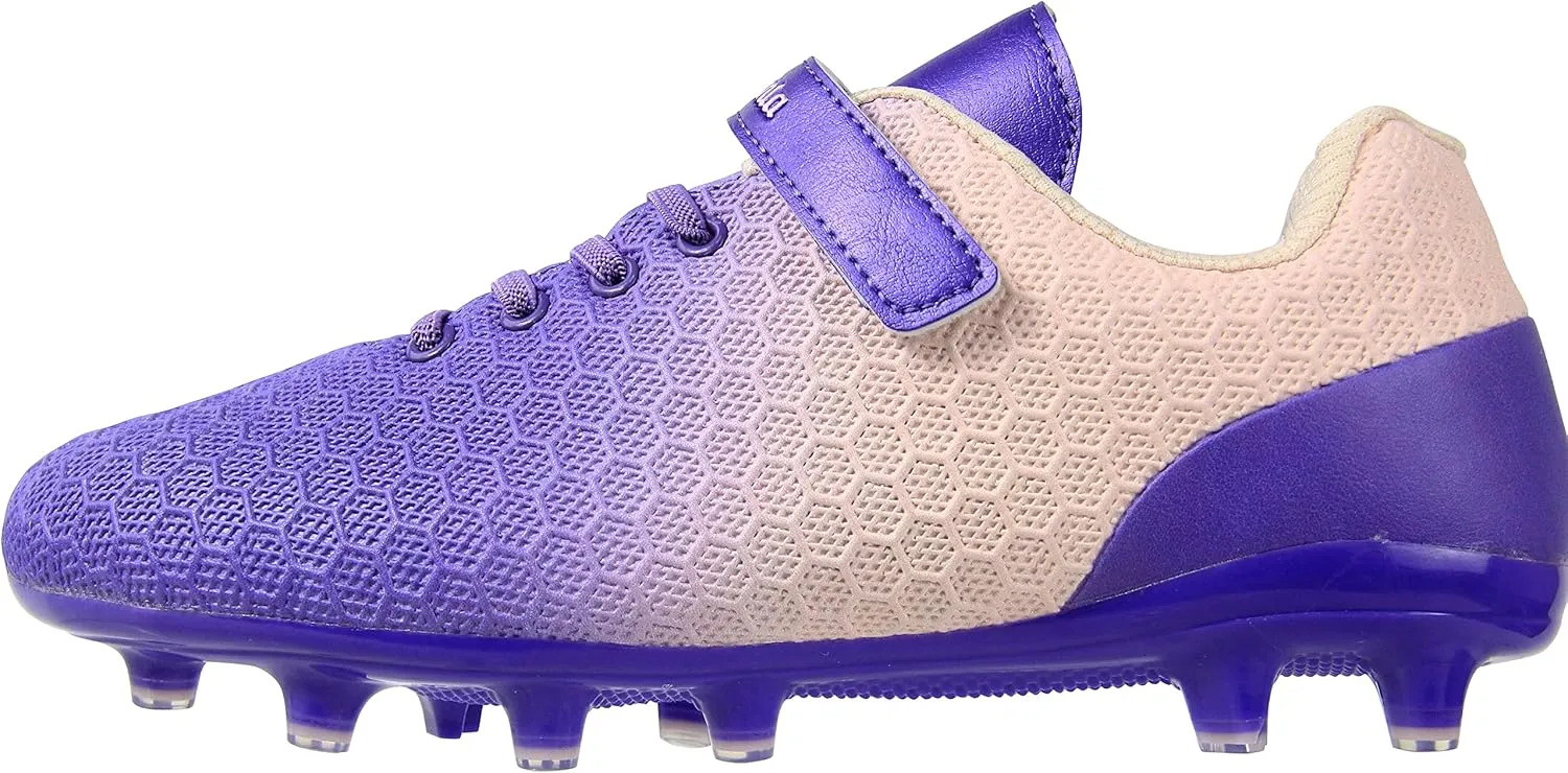 BomKinta Kid's FG Soccer Cleats Athletic Outdoor Soccer Shoes