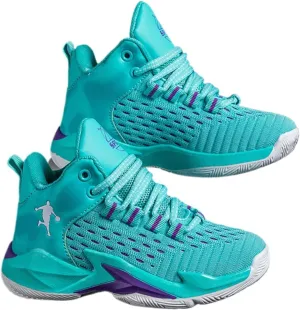 Boys Basketball Shoes 2025 Spring Lightweight Breathable Kids Sneakers, Non-Slip Rubber Sole Athletic Shoes for Running & Training