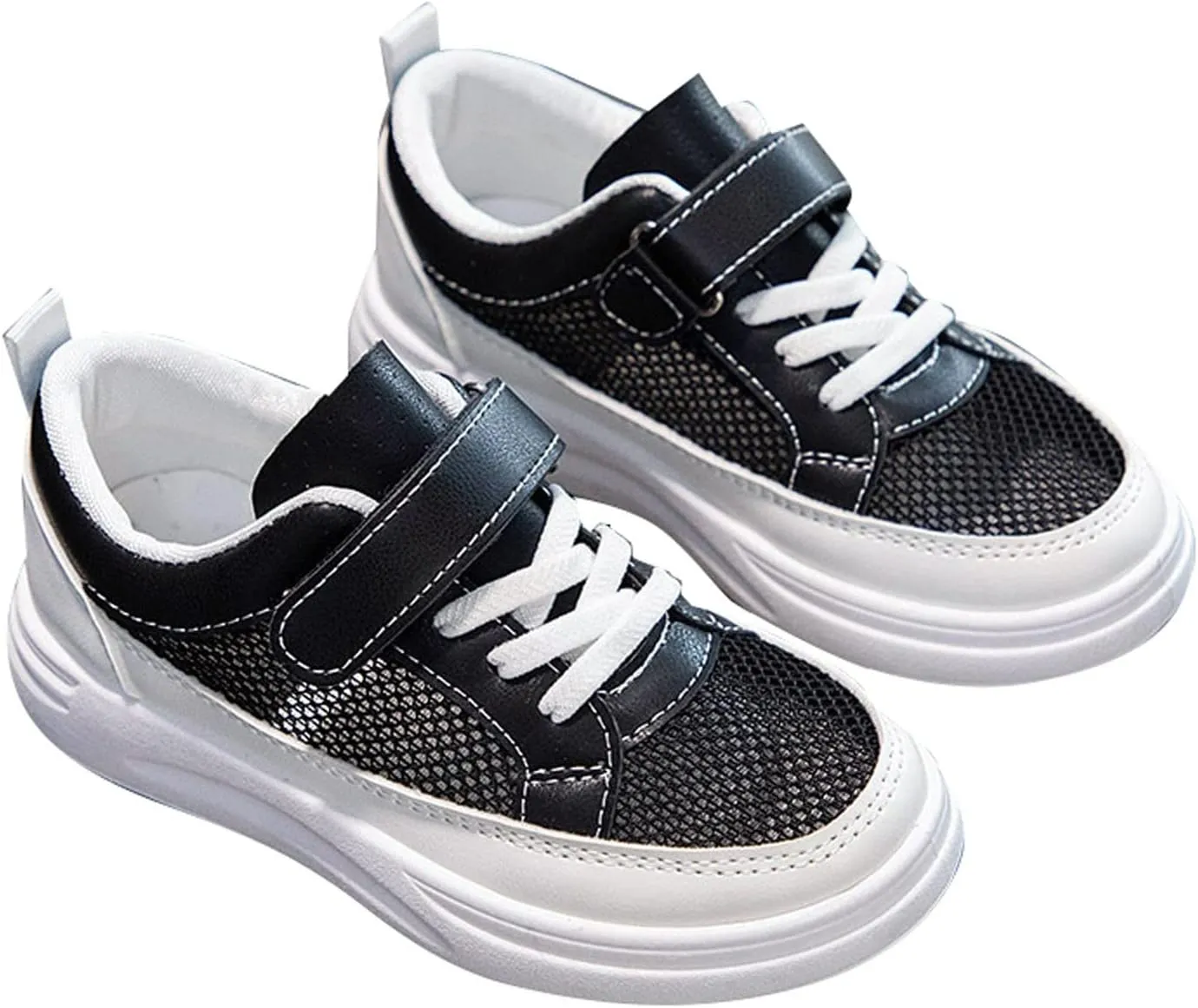 Boys Girls Mesh Breathable Non Slip Tennis Shoes Casual Running Sports Walking Athletic Shoes Comfort Sneakers