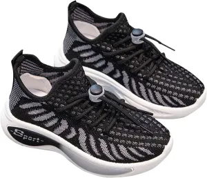 Boys Girls Mesh Breathable Sneakers Kids Toddler Lightweight Non-Slip Hook and Loop Causal Walking Running Shoes