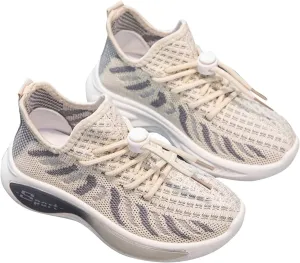 Boys Girls Mesh Breathable Sneakers Kids Toddler Lightweight Non-Slip Hook and Loop Causal Walking Running Shoes