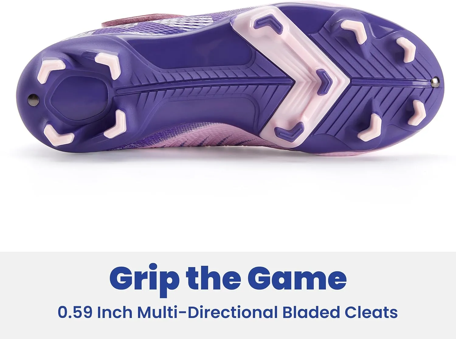 Boys Girls Soccer Cleats Athletic Outdoor Football Shoes Training Lightweight Unisex-Child Youth Futsal Indoor Turf Firm Artificial Ground Flexible Durable Comfortable Leadoff Traction Breathable