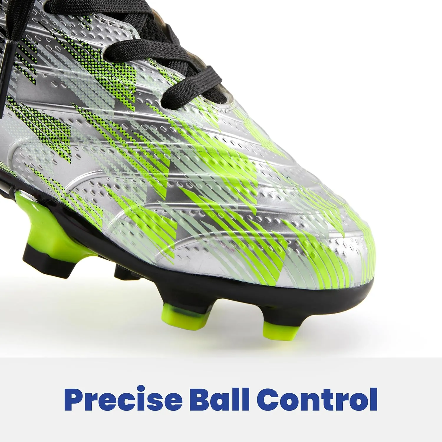 Boys Girls Soccer Cleats High Top Lightweight Training Football Shoes Little Big Kid Youth Firm Ground Athletic Outdoor Turf Indoor Lace Up Non-Slip Comfortable Durable Flexible Traction Breathable