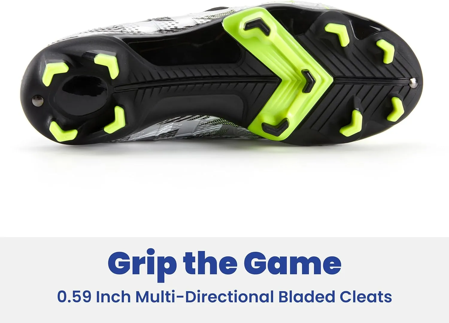 Boys Girls Soccer Cleats High Top Lightweight Training Football Shoes Little Big Kid Youth Firm Ground Athletic Outdoor Turf Indoor Lace Up Non-Slip Comfortable Durable Flexible Traction Breathable