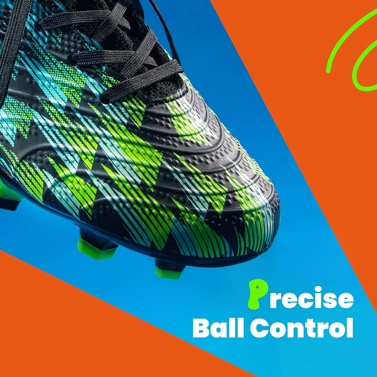Boys Girls Soccer Cleats High Top Lightweight Training Football Shoes Little Big Kid Youth Firm Ground Athletic Outdoor Turf Indoor Lace Up Non-Slip Comfortable Durable Flexible Traction Breathable
