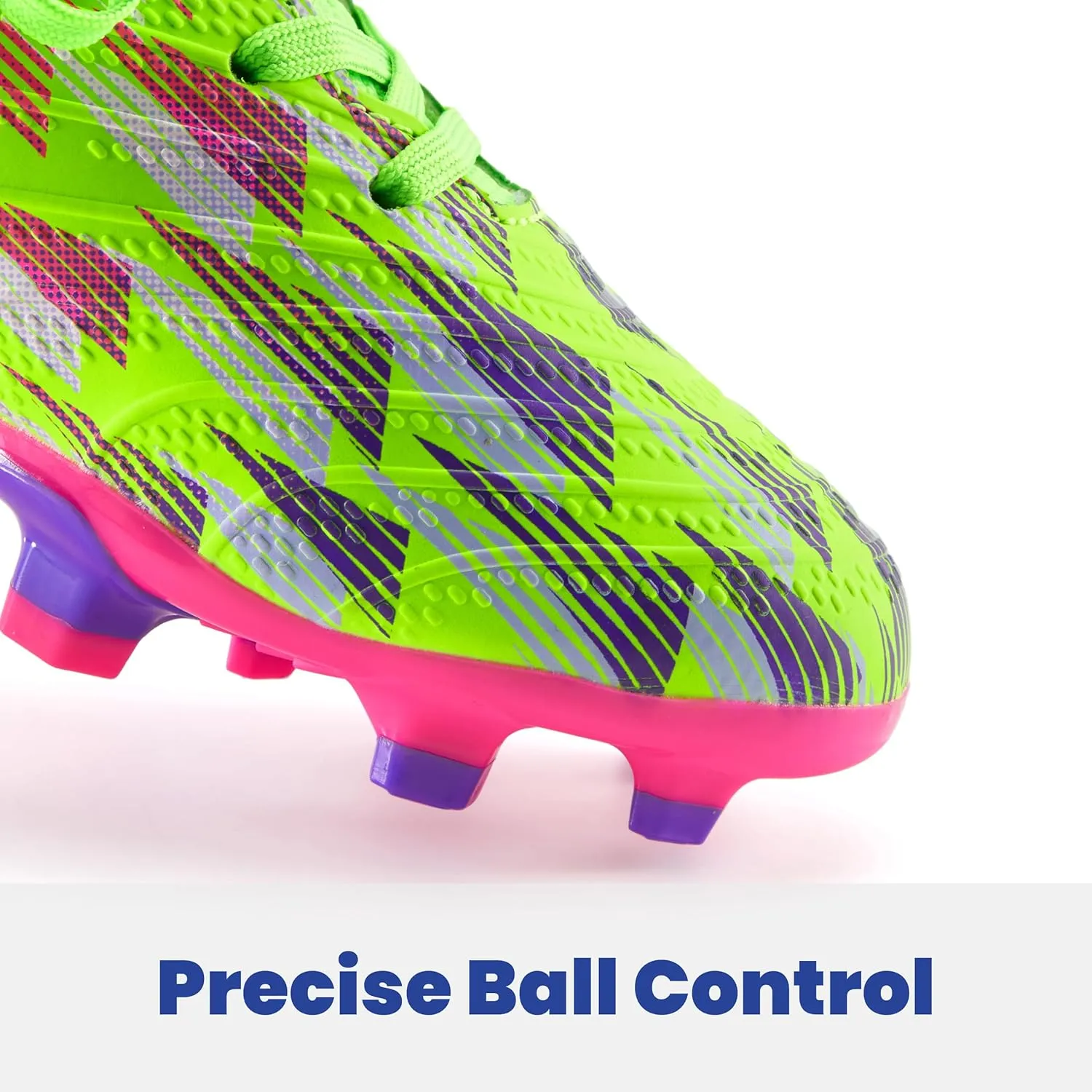 Boys Girls Soccer Cleats High Top Lightweight Training Football Shoes Little Big Kid Youth Firm Ground Athletic Outdoor Turf Indoor Lace Up Non-Slip Comfortable Durable Flexible Traction Breathable