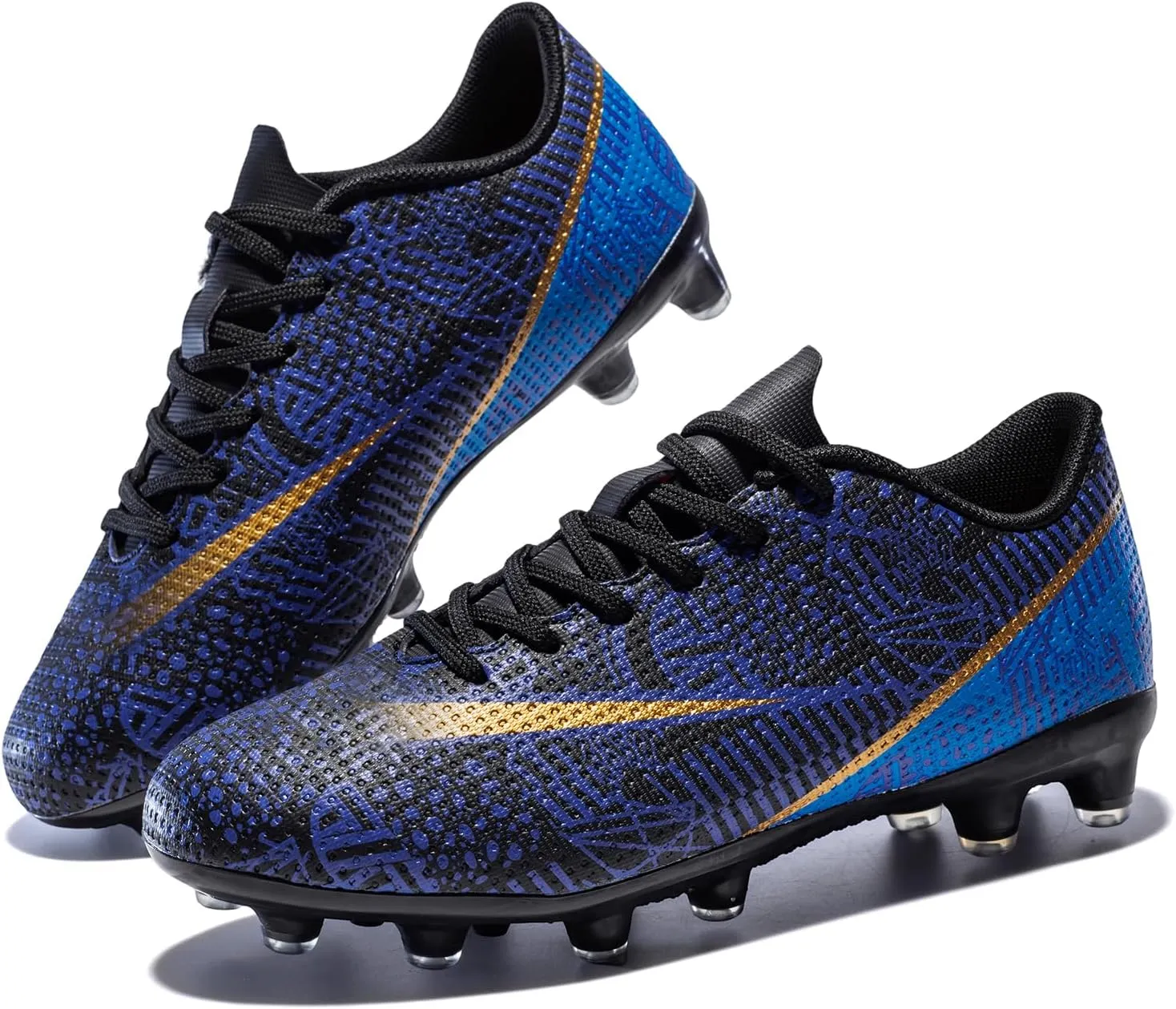 Boys Girls Soccer Shoes Kids Football Cleats Turf Indoor Low-Top Non-Slip Sneakers for Youth