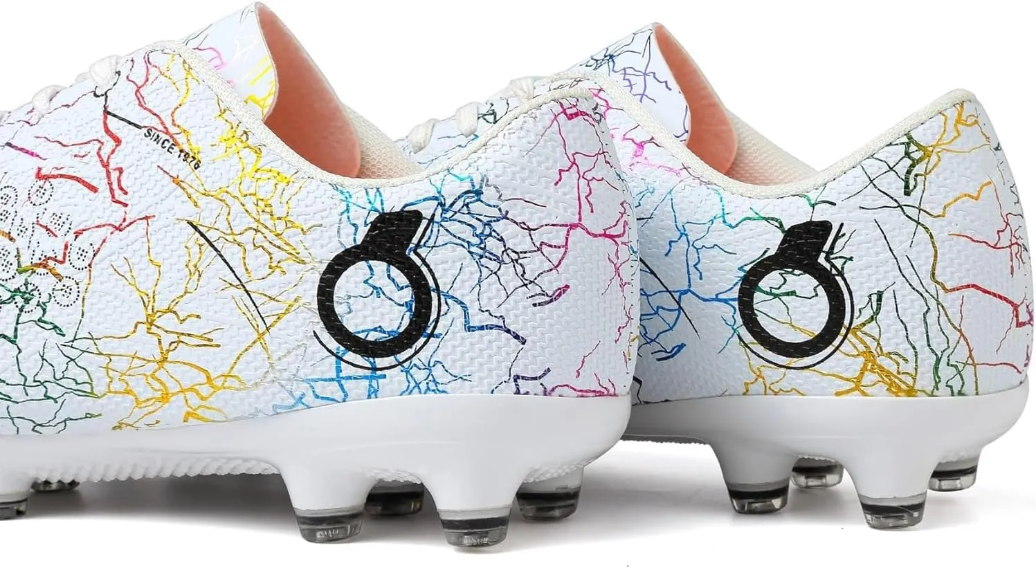 Boys' Soccer Shoes Kids Firm Ground Soccer Cleats Girls Athletic Sneakers Outdoor Turf Football Shoes for Little/Big Kid