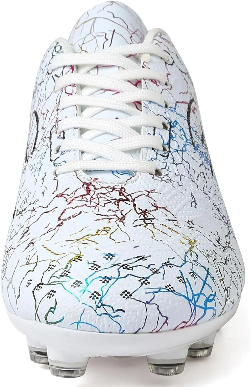 Boys' Soccer Shoes Kids Firm Ground Soccer Cleats Girls Athletic Sneakers Outdoor Turf Football Shoes for Little/Big Kid