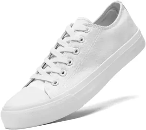 Canvas Shoes for Women Men Low Top Lace Up Sneakers Canvas Fashion Sneakers Classic Casual Walking Shoes Comfortable Breathable