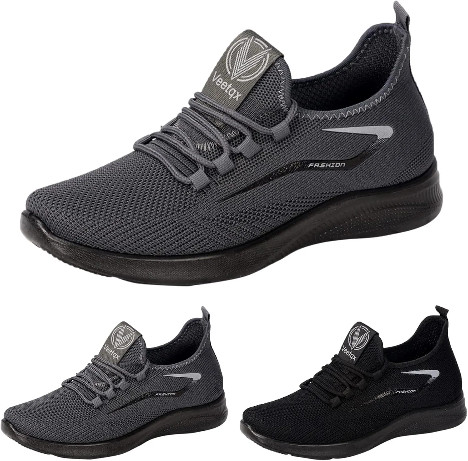 Cathalem Sneakers for Men Slip On Walking Shoes with Arch Support Lightweight Running Sneakers Non Slip Breathable Tennis Shoes