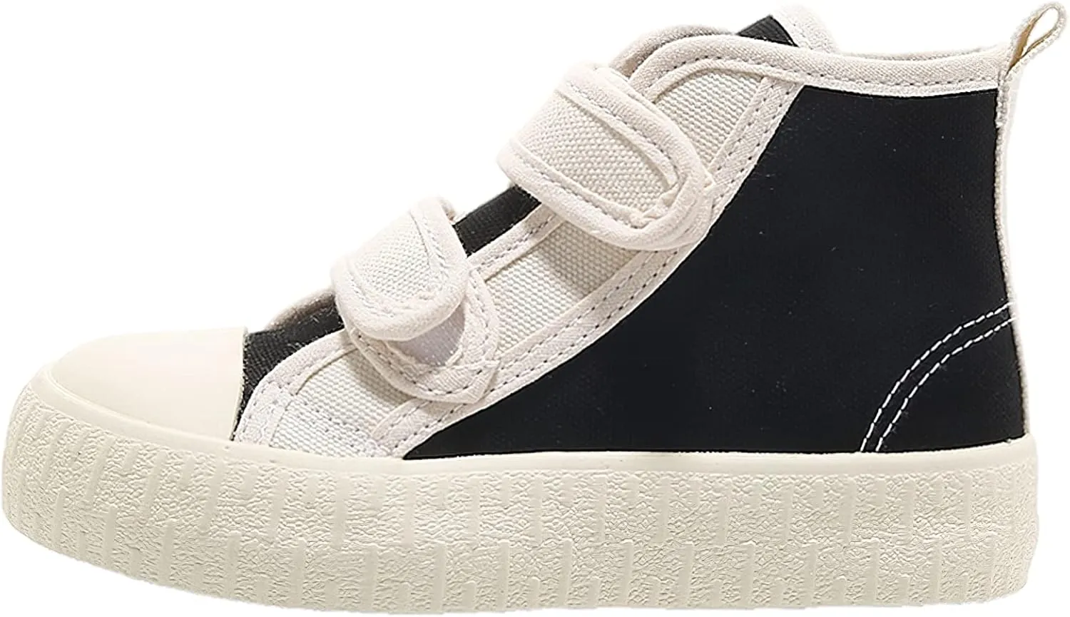 Children's Casual Canvas Shoes High Top Hook&Loop Sneakers for Boys and Girls