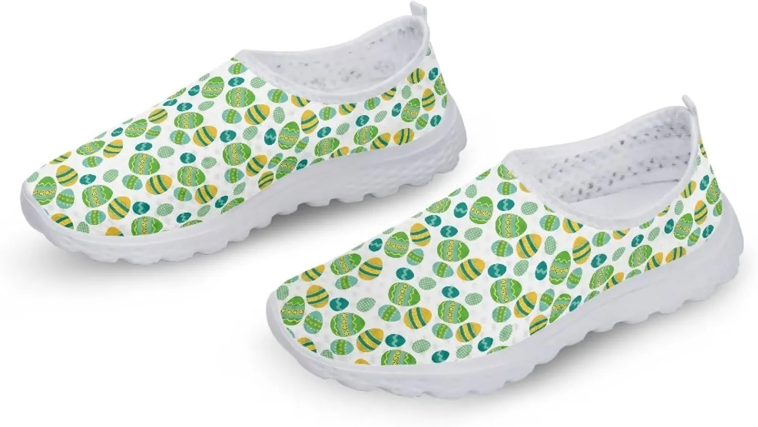 Coloranimal Funny Animal Puzzle Air Mesh Beach Water Flat Sneakers for Women US5-12