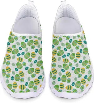 Coloranimal Funny Animal Puzzle Air Mesh Beach Water Flat Sneakers for Women US5-12