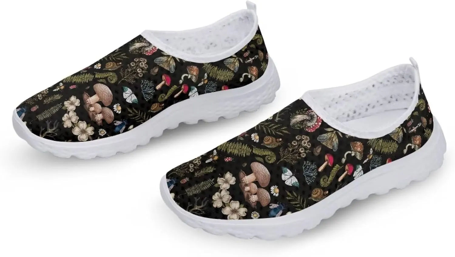 Coloranimal Funny Animal Puzzle Air Mesh Beach Water Flat Sneakers for Women US5-12