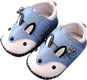 Cute artoon Baby Leather Prewalker Shoes Soft Sole occasins Infant Toddler Slip On First Walking Slippers