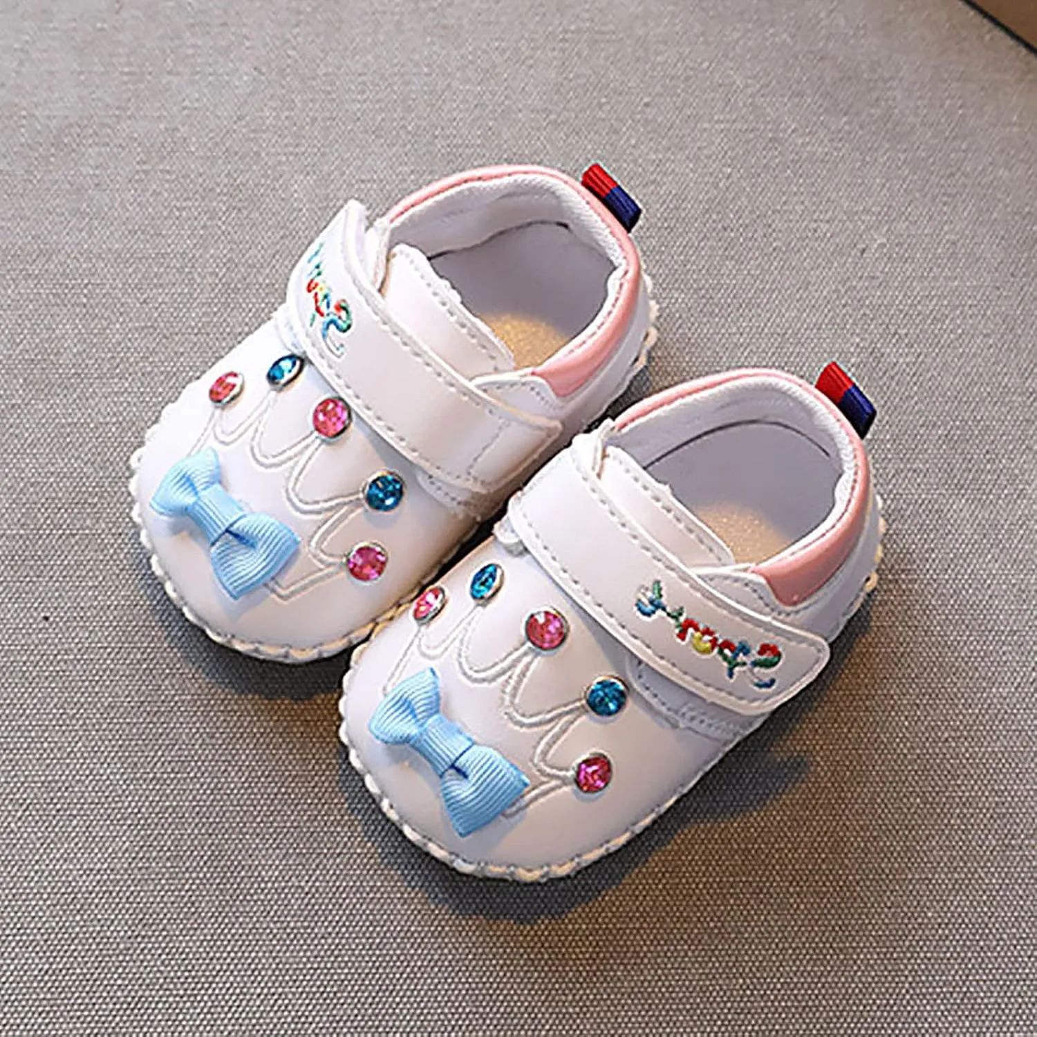 Cute artoon Baby Leather Prewalker Shoes Soft Sole occasins Infant Toddler Slip On First Walking Slippers