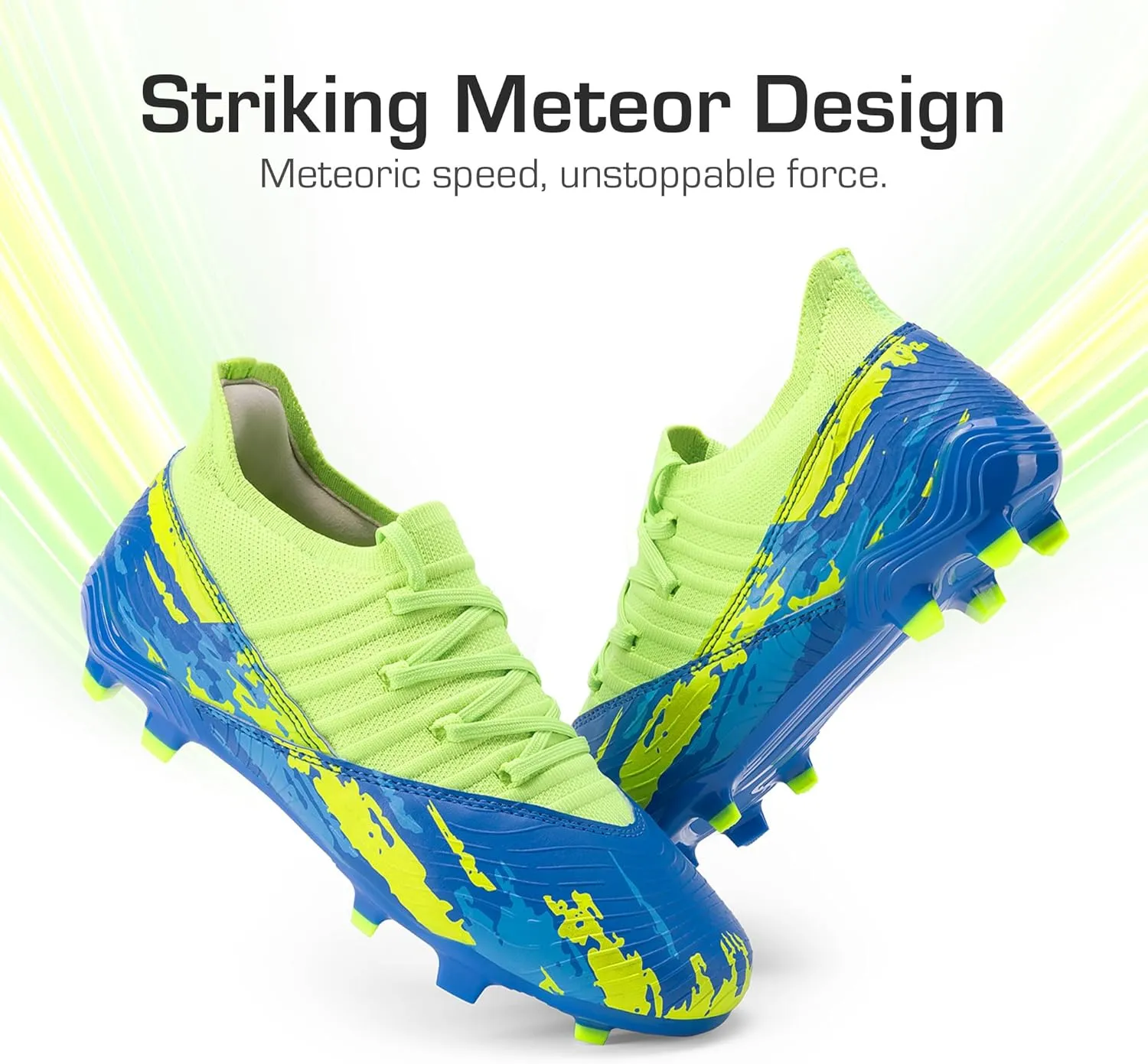 DREAM PAIRS Girls Boys Soccer Cleats Youth Firm Groud Outdoor Sports Athletic Mid-top Football Shoes for Little/Big Kid