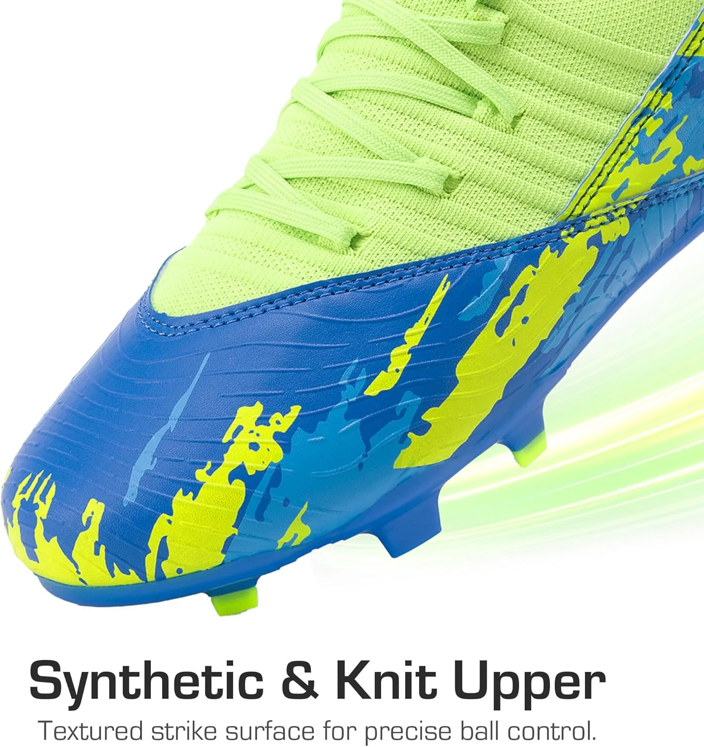DREAM PAIRS Girls Boys Soccer Cleats Youth Firm Groud Outdoor Sports Athletic Mid-top Football Shoes for Little/Big Kid