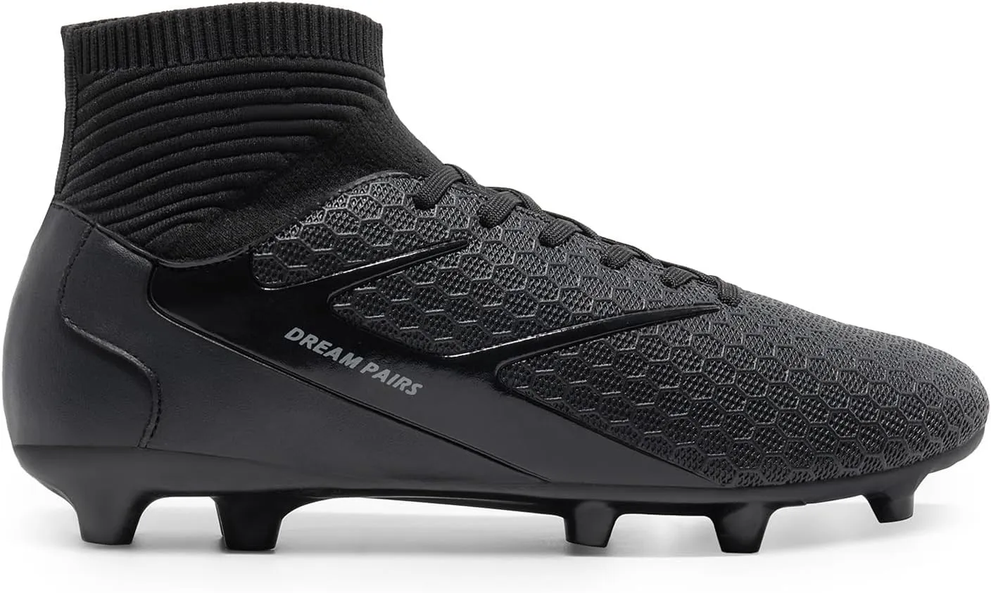 DREAM PAIRS Men's High Tops Lace Up Soccer Cleats, Lightweight Professional Athletic Football Cleats Mens Athletic Shoes for Training Soccer