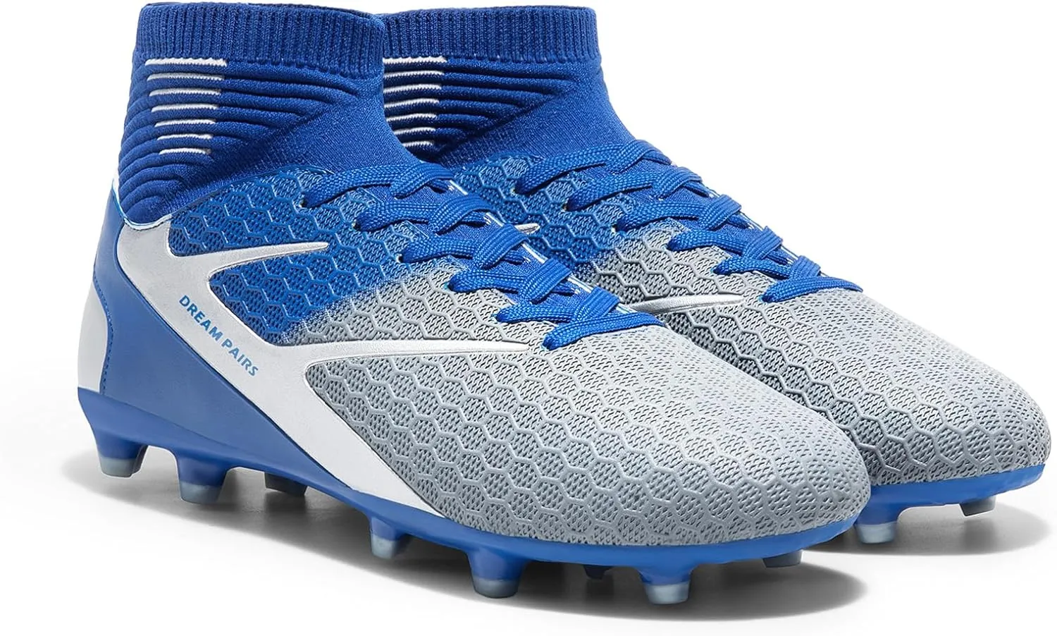 DREAM PAIRS Men's High Tops Lace Up Soccer Cleats, Lightweight Professional Athletic Football Cleats Mens Athletic Shoes for Training Soccer