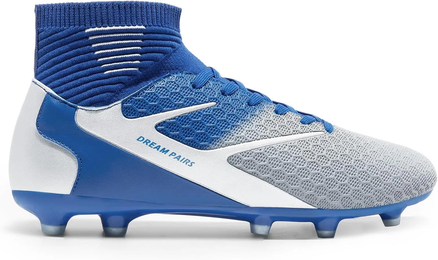 DREAM PAIRS Men's High Tops Lace Up Soccer Cleats, Lightweight Professional Athletic Football Cleats Mens Athletic Shoes for Training Soccer