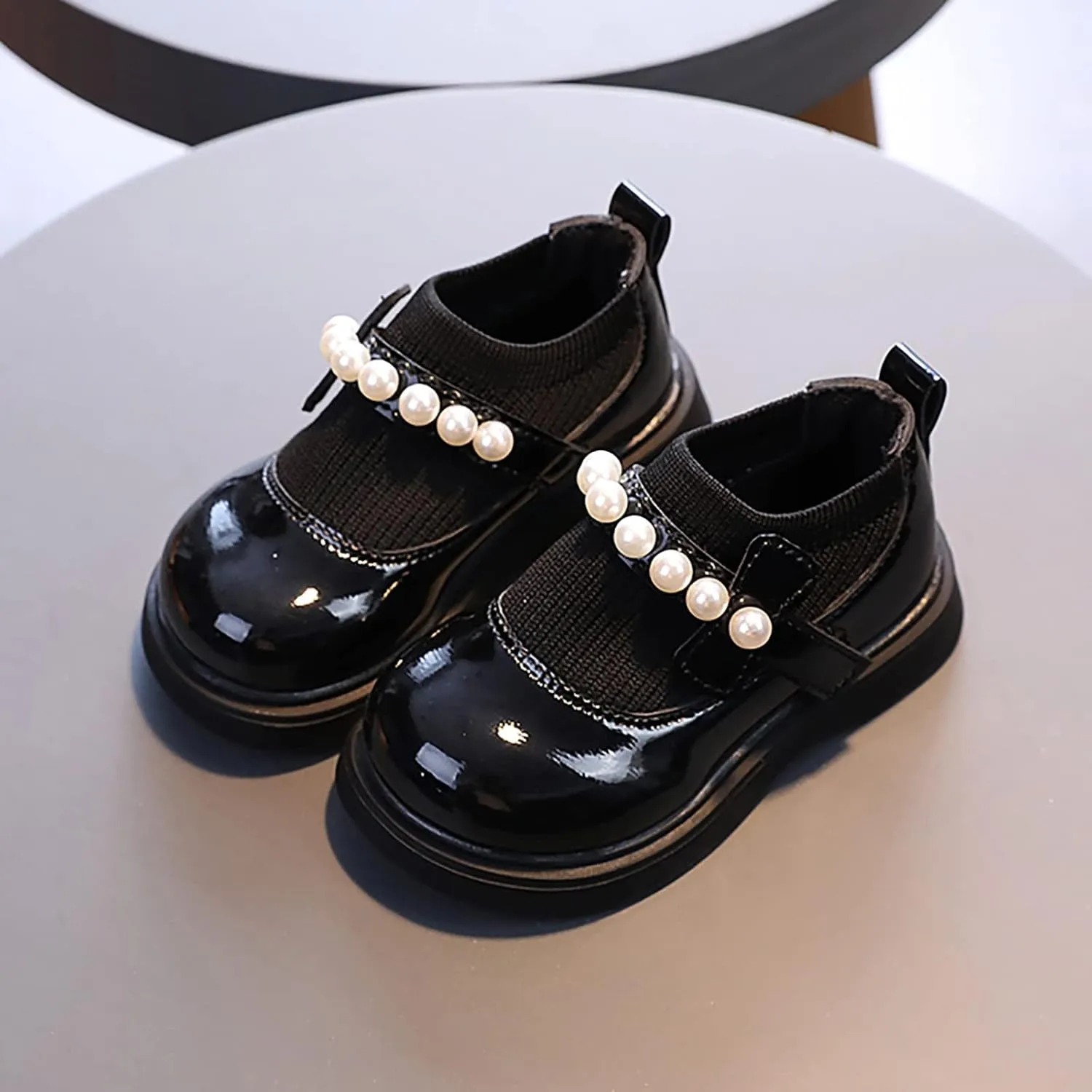 Dressy Shoes for Girls Girls Toddler Little Kid Big Kid Dress Flat Ballerina Shoe Leather Shoes Girl up Boots