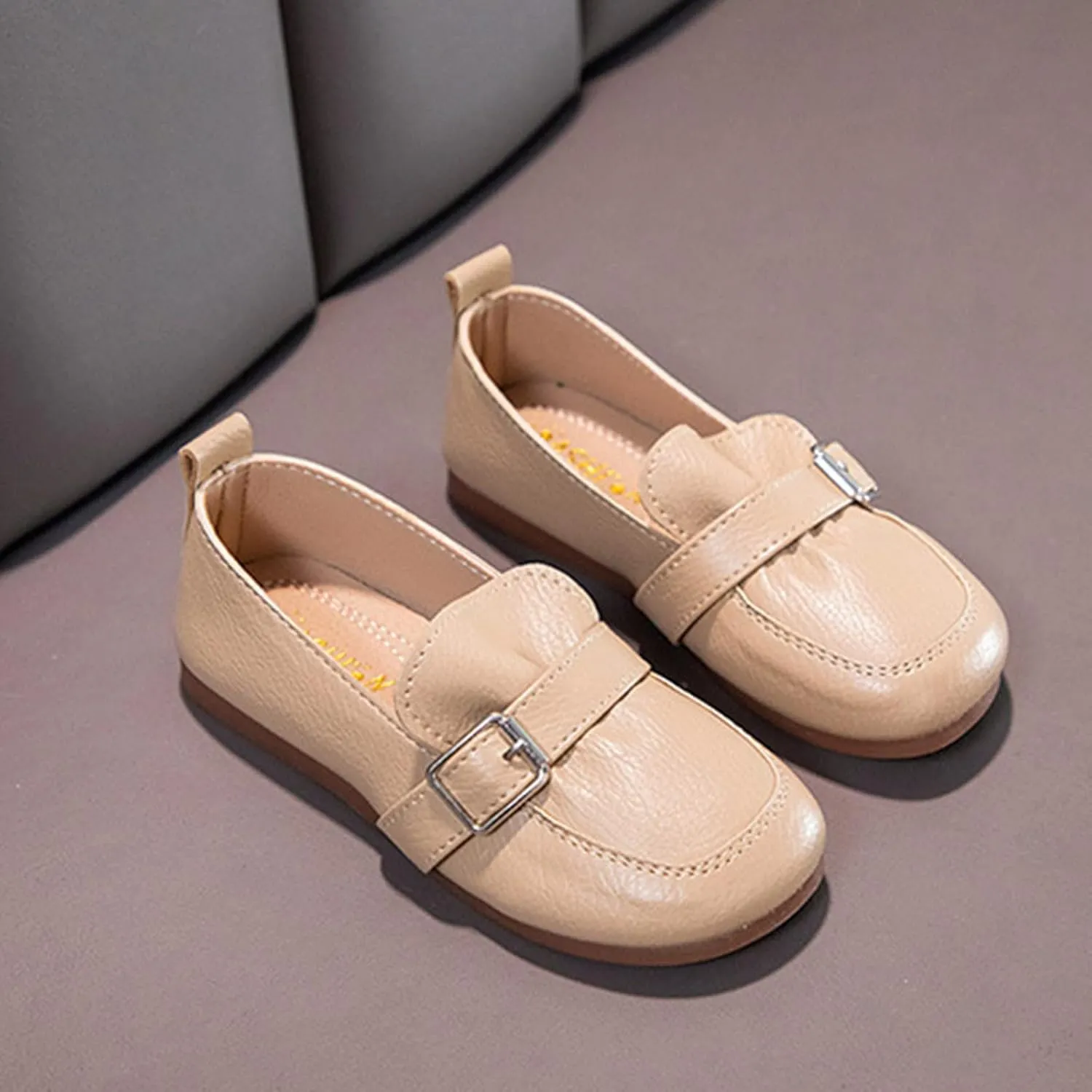 Fashion Spring Summer Children's Casual Shoes Girls' Leather Shoes Flat Sole Soft Comfortable Dress Girls Boots Size 13