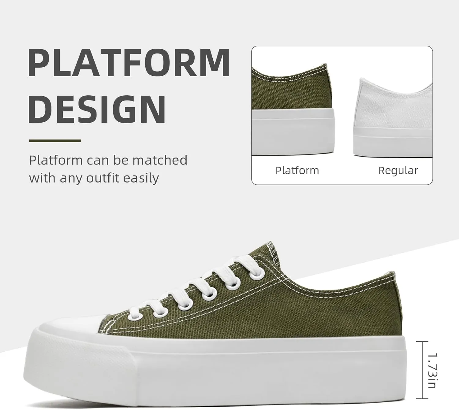 FUUPNN Platform Sneakers Canvas Fashion Lace Up Classic Casual Walking Shoes High Tops Canvas Shoes Casual Tennis Shoes