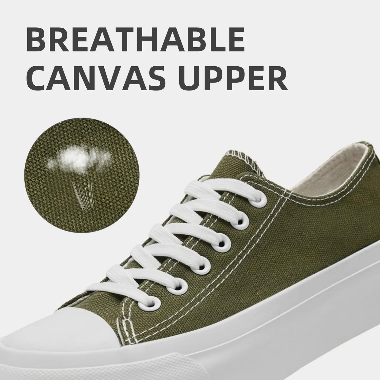FUUPNN Platform Sneakers Canvas Fashion Lace Up Classic Casual Walking Shoes High Tops Canvas Shoes Casual Tennis Shoes