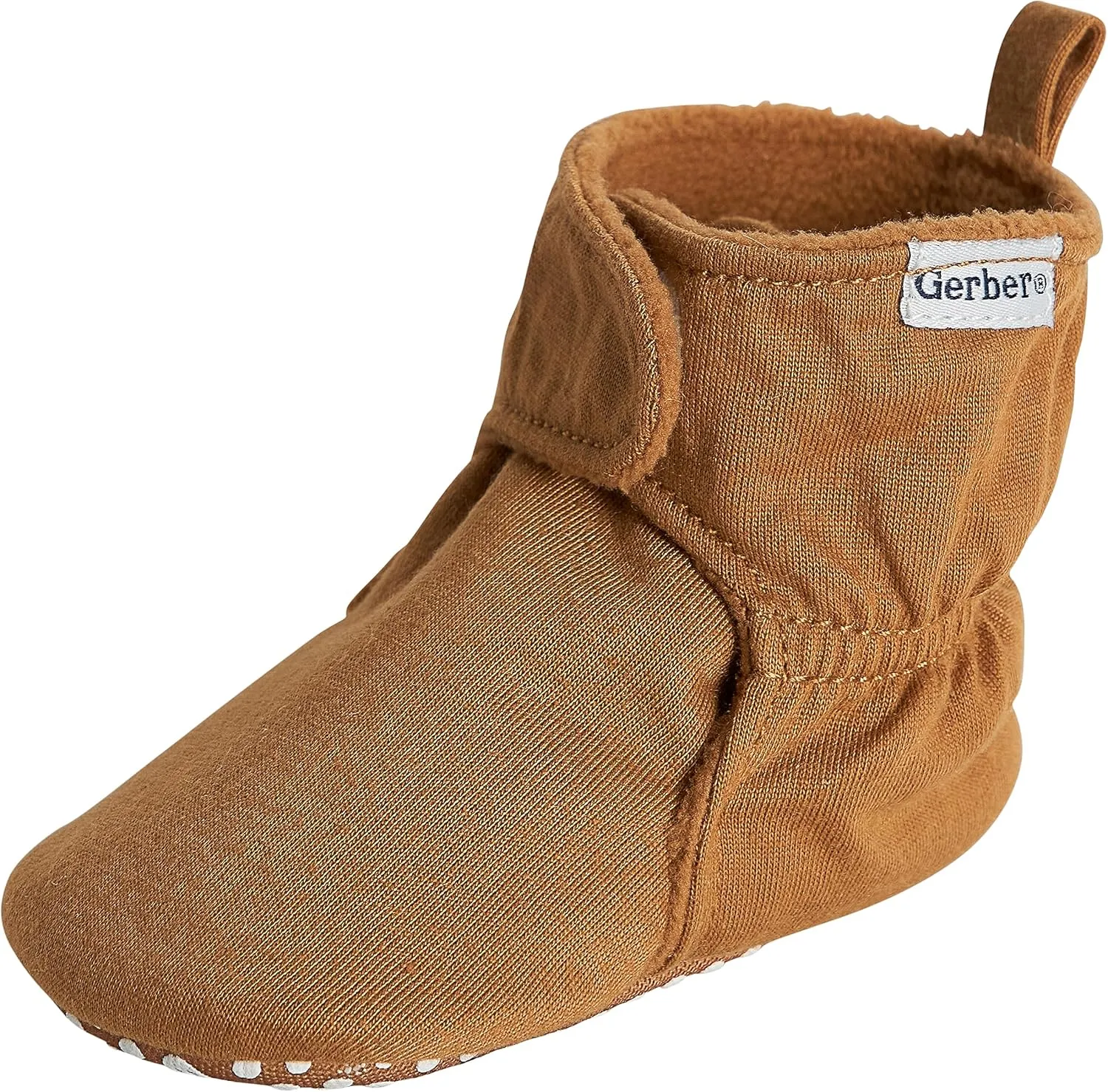 Gerber Baby Fleece Lined Wrap Fasten Non Skid Soft Slipper Booties